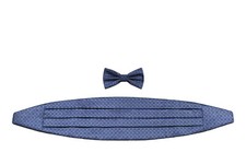 Blue Squares Cummerbund and