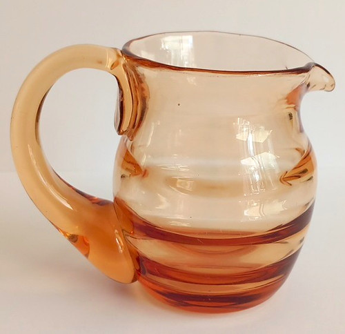 Small amber glass art - small,