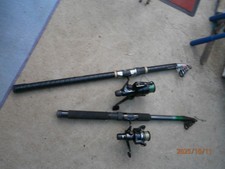 SEA fishing tripod+2 telescopic rods -reel fishing bag -all you need