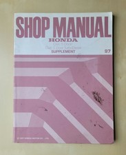 Honda Shop Manual Honda Civic 5 Door & 5 Door Turbo Diesel 1997 Supplement