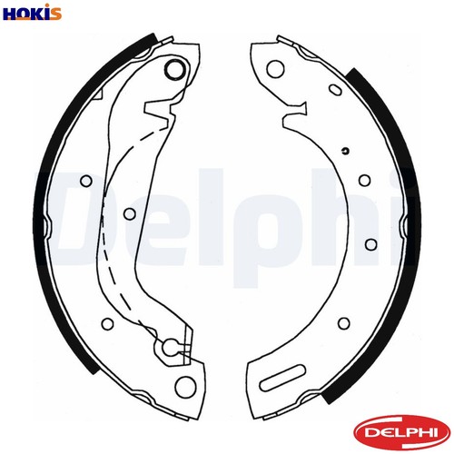 Brake shoe set ls1827 for - set,