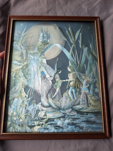 Vintage dufex foil art - vintage, fairies