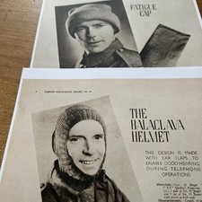 Vintage Balaclava Helmet &