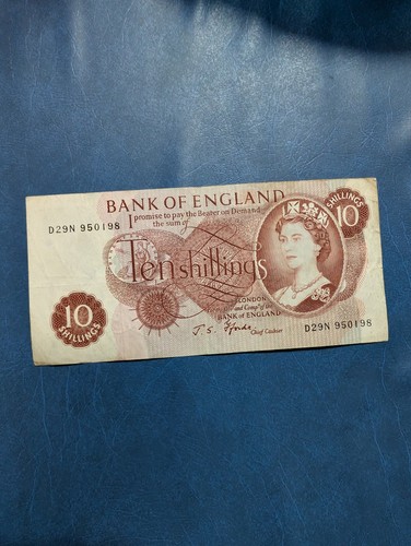 Bank england ten - bank, shillings