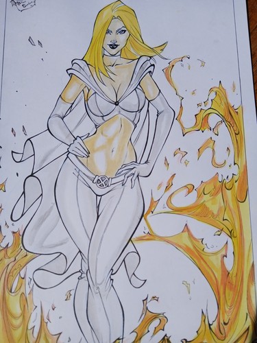 White queen emma frost men - white,