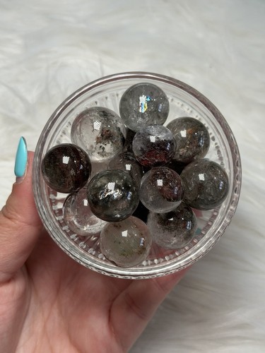Garden quartz mini sphere - garden,