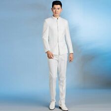 Men Suit Mandarin Grandad