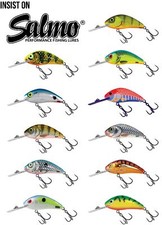 Salmo Rattlin' Hornet Floating 4.5cm / Perch Pike Lure Plug
