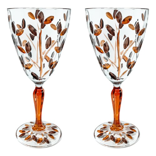 Pair murano wine - of, glasses