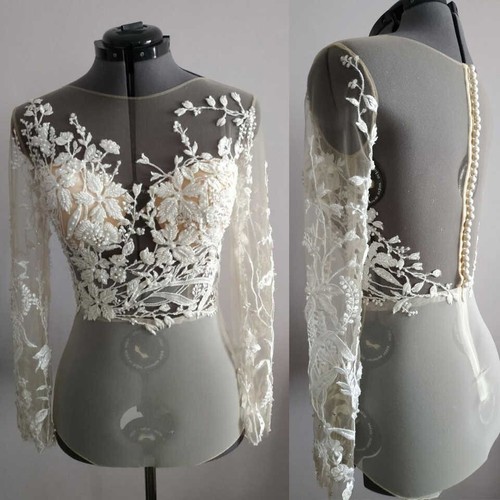 Wedding bridal jacket pearl - jacket,
