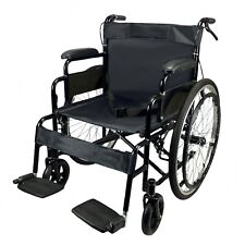 Lightweight Folding Wheelchair Self Propelled Transit Attendant Brake