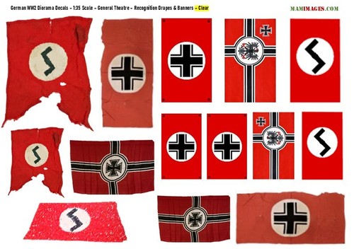German ww2 diorama - german, decals