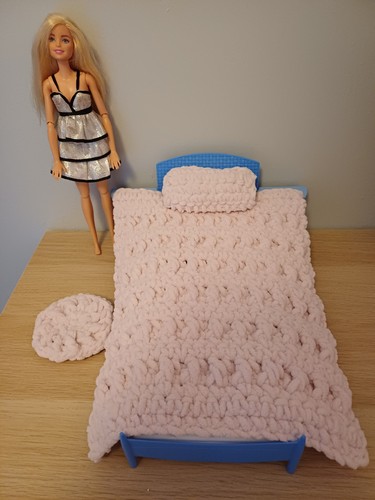 Soft handmade crochet bedding