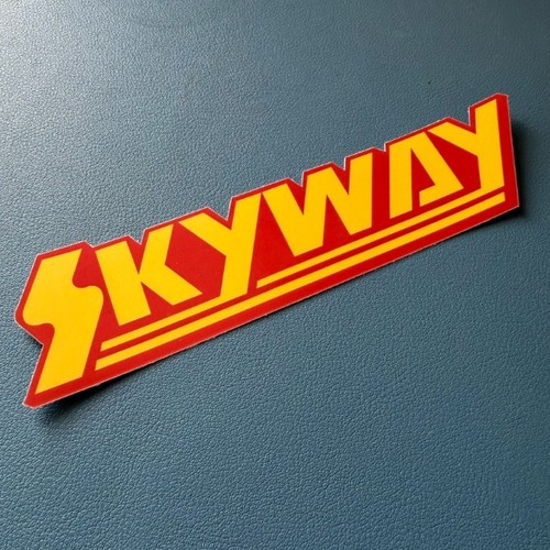 1980s style skyway bmx sticker - skyway,