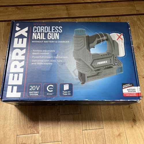 Ferrex 20v cordless nail gun - ferrex,