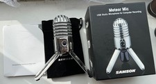 Samson Meteor Portable USB Studio Condenser Microphone with Stand - Chrome