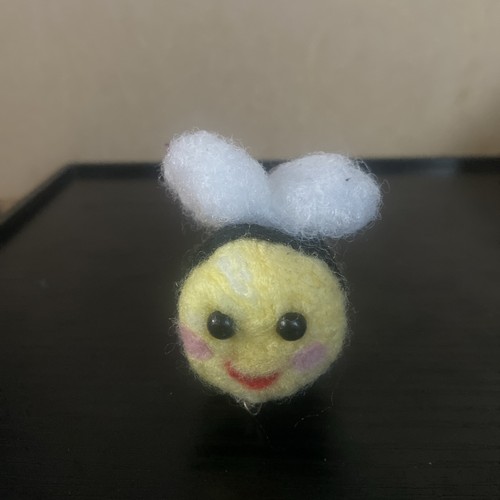 Handmade needle felted bee - handmade,