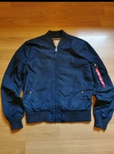 Alpha Industries Men's Blue Bomber Jacket