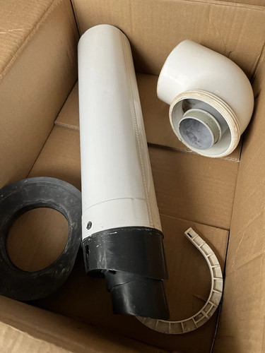 White black plastic - plastic, flue
