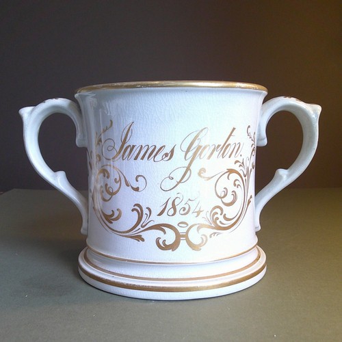 Antique pearlware frog - frog, mug