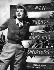 WW2 1940's 13 sweaters KNITTING PATTERN Copy booklet Bust 36" various yarns  35