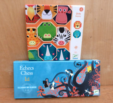 Djeco Board Games Bundle - Echecs Chess & Octo Memo Memory Game