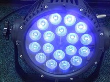 Brightzone 18x15W 270W RGBWA-UV LED Silent Stage Disco Light Hex PAR Outdoor 1