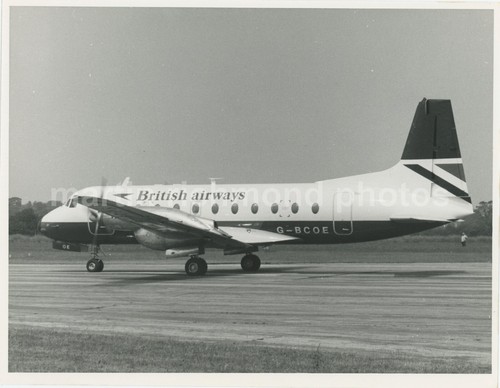 British airways hawker - british,
