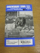 13/03/1971 Shrewsbury Town v
