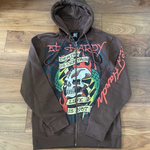 Hardy men brown zip - ed, up