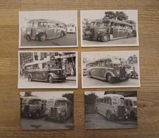 Vintage Bus coach photos x 6 -