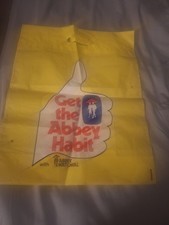VINTAGE 1980s CARRIER BAG, ABBEY NATIONAL PROPERTY SERVICE, GET THE ABBEY HABIT