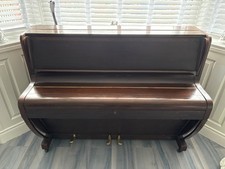 1940’s Challen Art Deco “Honky Tonk” Upright Piano with Mahogany Casing
