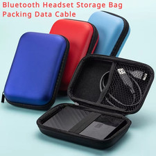 NEW HARD EVA SHELL PORTABLE CASE BOX Headset Earphone Earbud Storage Pouch Bag 