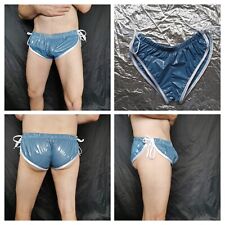 TIE-SIDE SPRINTER SHORTS IN GLOSSY ULTRA-THIN PU-COATED NYLON (XS > 3XL)