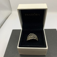 RETIRED Pandora Light As A Feather Ring Size 56 S925