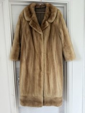 Saga Mink Fur Coat Genuine