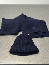 Fred Perry Cable Knit Hat And