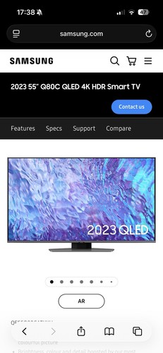 Samsung 2023 q80c qled - samsung, 55”