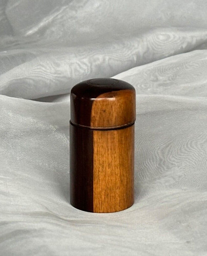 Turned wood inkwell - turned,