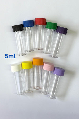 5ml plastic test tubes - , vials