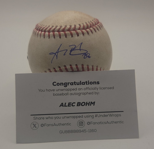 Alec bohm phillies signed - phillies,