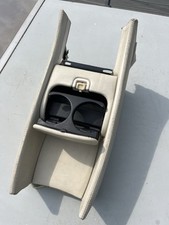 JAGUAR XJ8 X300 CENTRE CONSOLE ARM REST LID CREAM LEATHER WITH CUP HOLDER