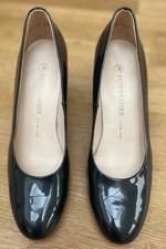 Peter Kaiser Court Shoes Size 7 Patent Teal/green  All Leather  Round Heel