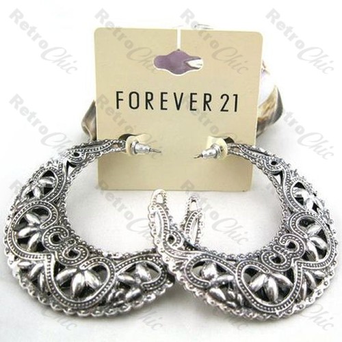 Ornate filigree gypsy hoops - ornate,