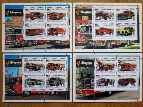 Seagrave stamp block fire - stamp,