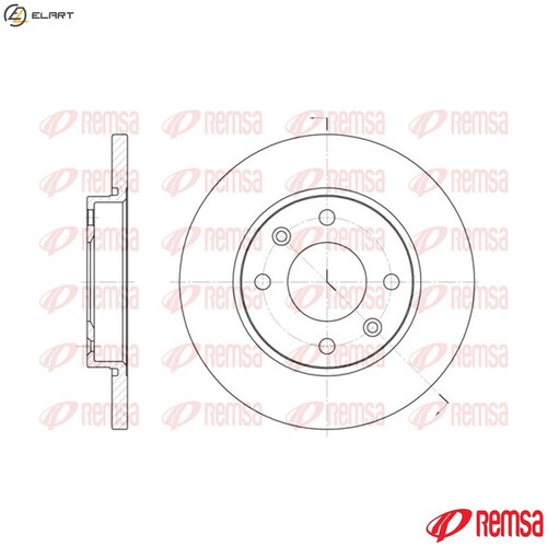 Brake disc 6535 for - brake, 6535.00