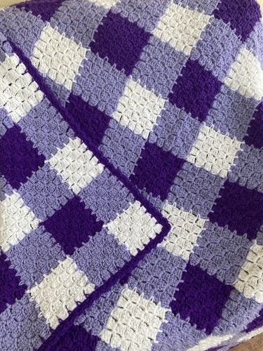 New handmade crocheted afghan - new,