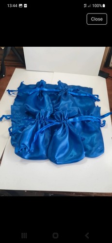 Satin silk cobalt - satin,