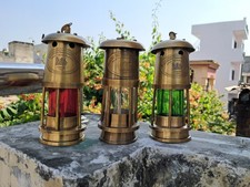 Antique brass oil lamp - lamp, –